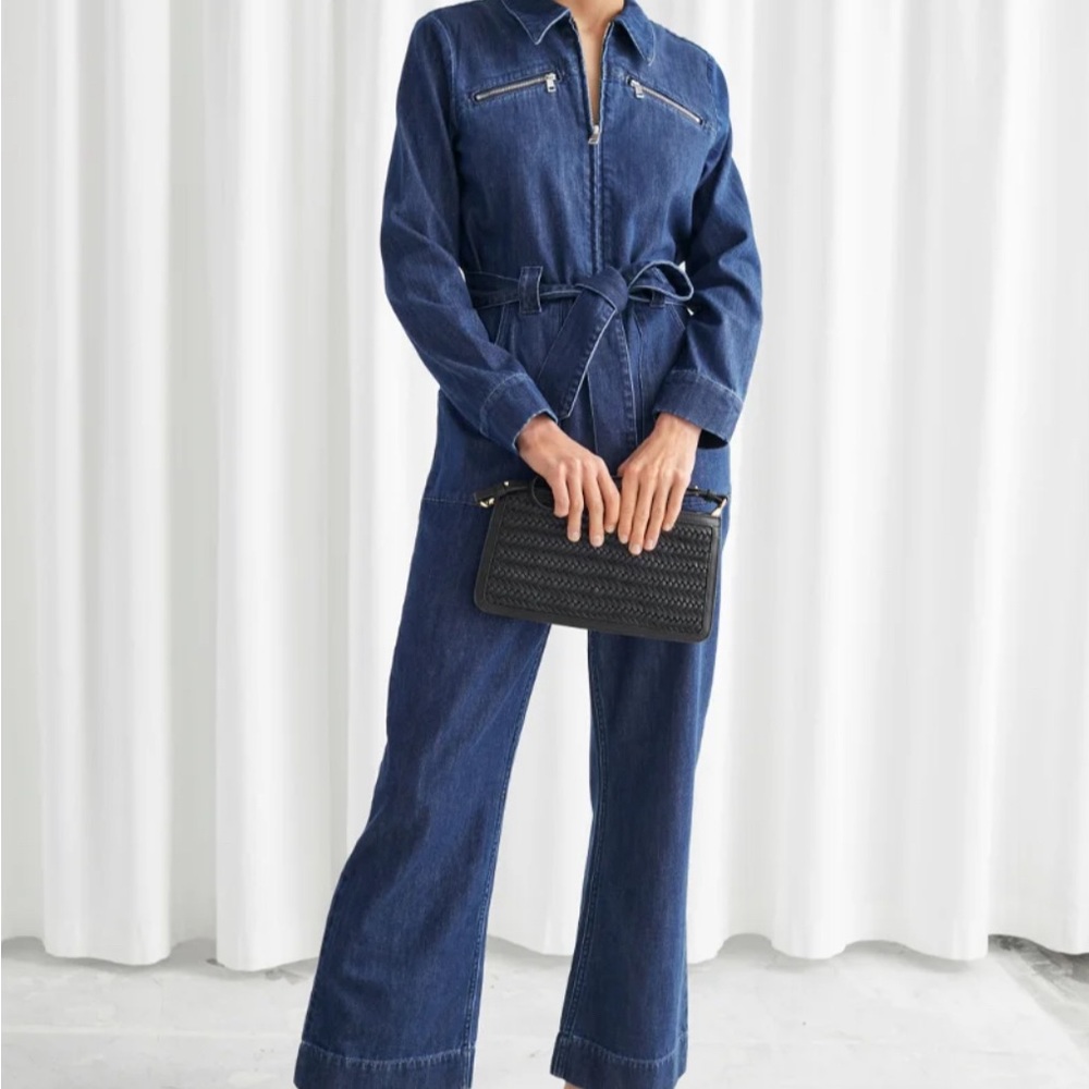 & Other Stories Denim Jumpsuit